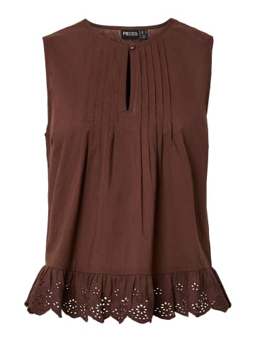 Pieces Top in Chicory Coffee