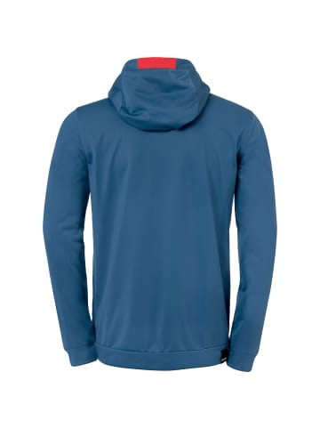 Kempa Trainingsjacke PLAYER HOOD JACKET in ice grau/fluo rot