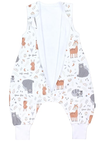 TupTam Babyschlafsack mit Beinen Unwattiert in weiß Modell 9