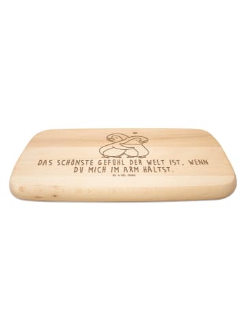 Mr. & Mrs. Panda Holzbrett Pinguine Kuscheln mit Spruch in Transparent