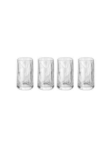 koziol 4er Set Stamper Superglas Club No. 7 40 ml in transparent