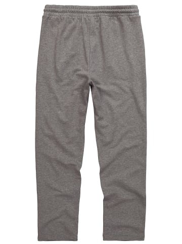Men Plus Lange Sweathose in grau melange