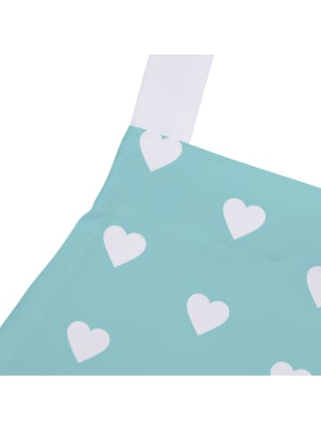 Mr. & Mrs. Panda Schürze Fuchs Lord mit Spruch in Türkis Pastell