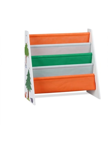 relaxdays Kinderbücherregal in Bunt - (B)62,5 x (H)60 x (T)28 cm