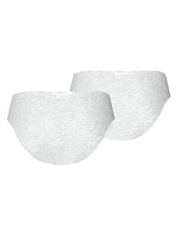 Puma 2er Pack Invisible Ultra Soft Cotton Briefs in Hellgrau
