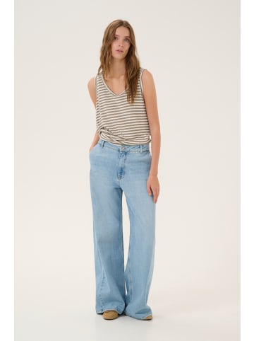 My Essential Wardrobe Jerseytop LisaMW Loose fit in Major Brown Striped