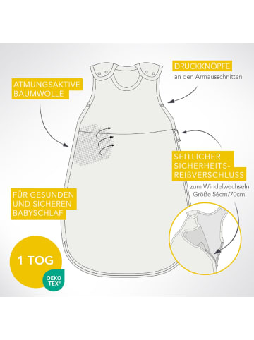 Schlummersack Babyschlafsack, 1.0 TOG in Braun