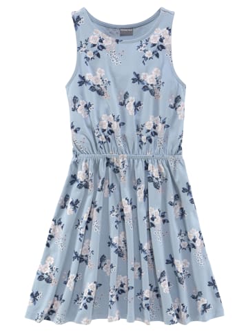 Kidsworld Jerseykleid in hellblau geblümt