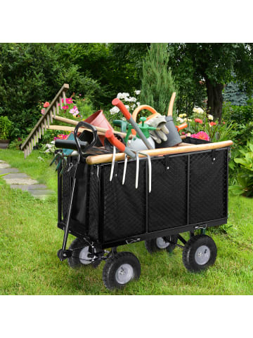 relaxdays Handwagen in Schwarz