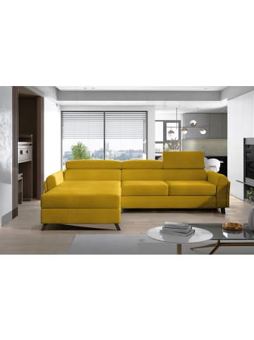 MF Design Mariam Recamiere Links in Senf -  (L) 200 x (B) 288 x (H) 92 cm