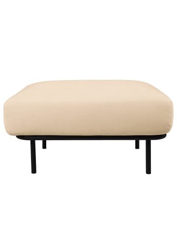 home24 home24 Outdoor-Hocker - Beige - Olefin & Aluminium - 86 x 44 x 66 cm in Beige