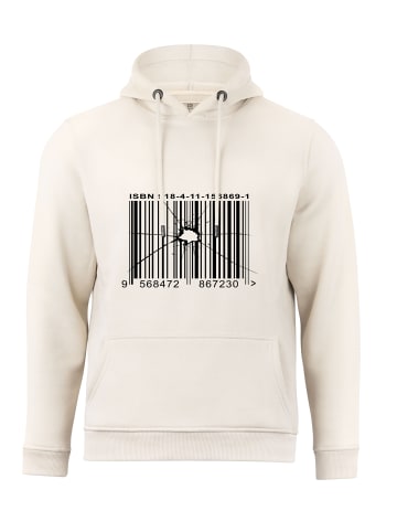 Cotton Prime® Kapuzensweatshirt Barcode - Out of Order in sand