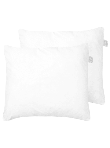 Beliani 2er-Set Kissen ERRIGAL in Weiß