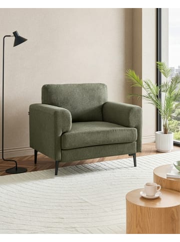 Beliani Sessel LOUSTO in Grün/Schwarz - (W) 102 x (H) 85 x (L) 65 cm