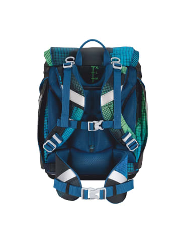 Scout Alpha Schulranzen-Set 5-teilig in Blue Pixel