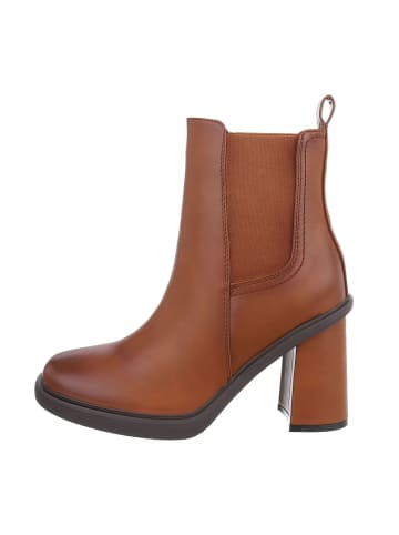 Ital-Design Stiefelette in Camel