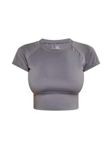 IZIA Damen Crop-Top in Rauch