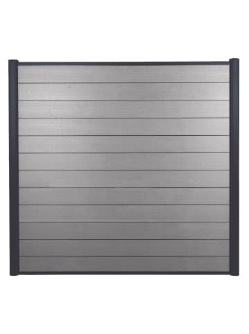 MCW WPC-Sichtschutz Savoie, 3er Set, 5,6m grau