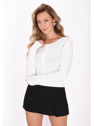 faina Women Cardigan in white