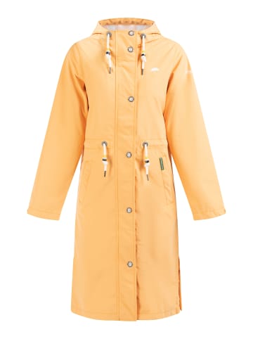 Schmuddelwedda Damen Regenmantel - Recyceltes Material in Pastellorange-280