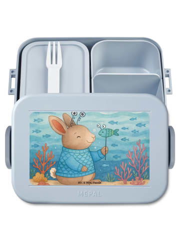 Mr. & Mrs. Panda Bentobox Fische Astrologie Design ohne Spruch in Blau Pastell