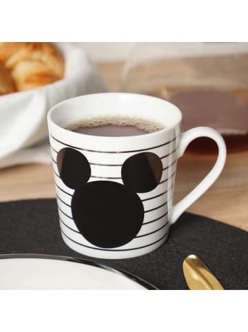 Geda Labels Tasse Mickey Gold Glitzer in Weiß - 350ml