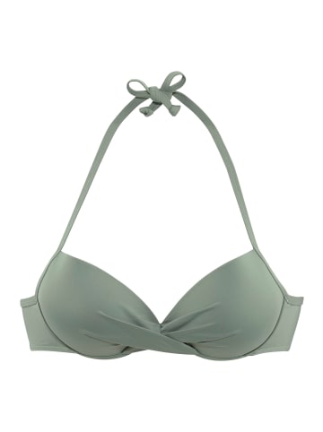 S. Oliver Push-Up-Bikini-Top in oliv