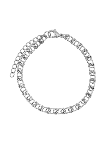 Steel_Art Gliederarmband Herren Ravi silberfarben poliert in silberfarben poliert