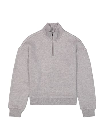 Garcia Troyer Sweater mit Stehkragen in dark grey melee