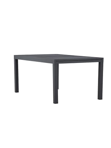 ebuy24 Gartentisch Capo Schwarz 100 x 160 cm