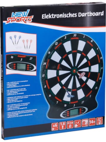 New Sports Elektronisches Dartboard, 18 Spiele, ca. 37,8x43x2 cm - ab 14 Jahre