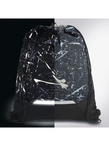 Coocazoo Turnbeutel Reflective Splash in schwarz