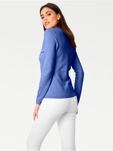 Heine V-Ausschnitt-Pullover in royalblau