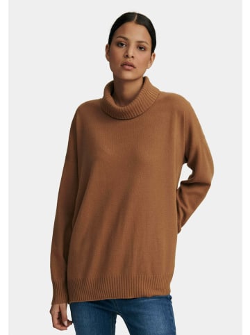 PETER HAHN Pullover cashmere in camel-melange