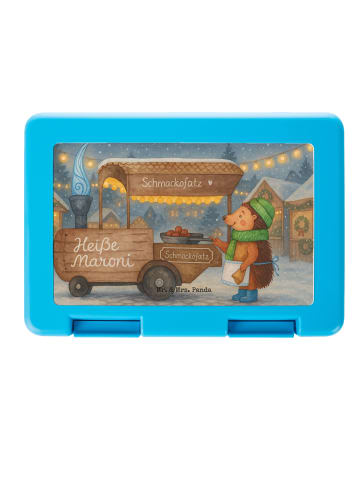 Mr. & Mrs. Panda Bento Box Igel Maronen Design ohne Spruch in Weiß