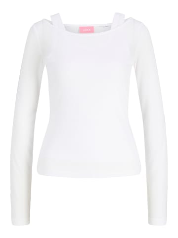 JJXX Langarm-T-Shirt in Bright White