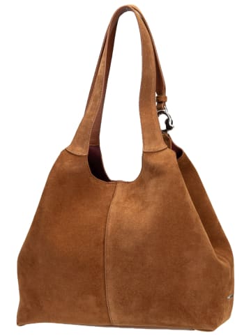 Handtasche C-Easy Suede in Cognac/Cognac
