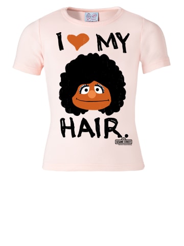 Logoshirt T-Shirt I Love My Hair in rosa