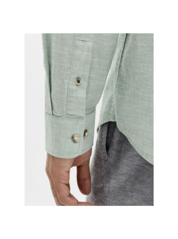 Jack & Jones Langarmhemd in Granite Green