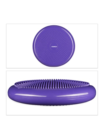 relaxdays 9x Balancekissen in Lila
