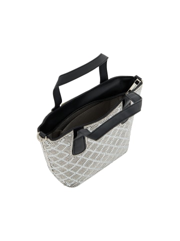 faina Women Handbag in Black Silver