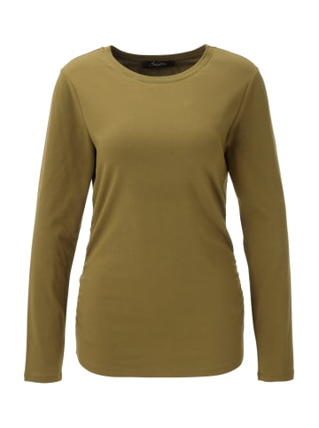 Aniston CASUAL Langarmshirt in moosgrün