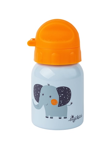 Sigikid Edelstahl Trinkflasche Elefant 250 ml in blau/orange