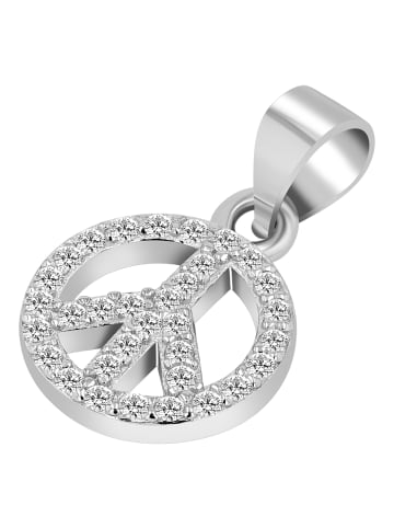 Adeliás Damen Anhänger aus 925 Silber mit Zirkonia in silber