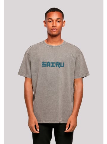 F4NT4STIC Oversize T-Shirt Koi Fish Oversize Japan Streetstyle in Asphalt