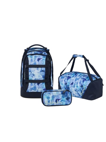 Satch Schulrucksack-Set PACK Blurry Sky3-teilig in Blau