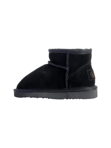 natural world Kinder-Stiefeletten aus Leder „Bota Alta Merino“ Schwarz