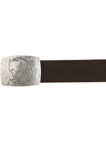 FJÄLLRÄVEN Ledergürtel Murena Silver Belt in Mocca