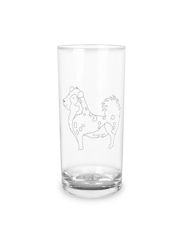 Mr. & Mrs. Panda Blümchentailglas Hund Australien Shepherd ohne Spruch in Transparent