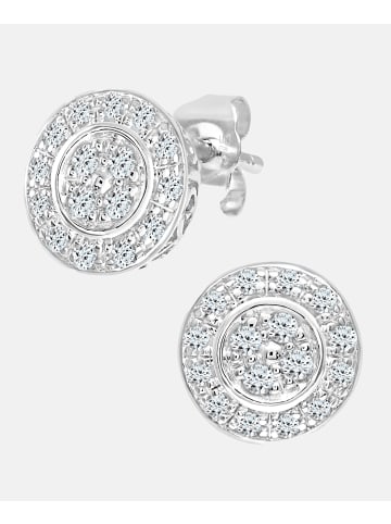 Diamant L'éternel Ohrstecker aus 375 Weißgold mit Diamant